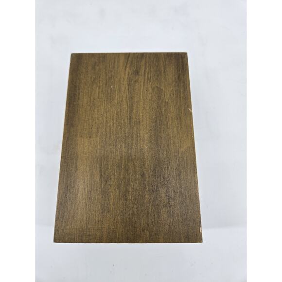 Mid Century 70s Norwegian Rosemaling Wooden Handpainted Trinket Box Hinge Signed - Picture 4 of 13